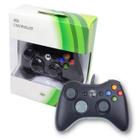 Kit 2 Controle Compatível com Xbox 360 E Pc Slim Joystick Com Fio
