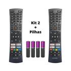 Kit 2 Controle Compatível Multilaser Smart TV 4K Tl026 Tl032