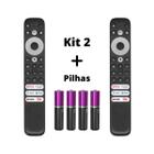 Kit 2 Controle Remoto Compatível TCL Smart TV 4K Rc902v