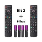 Kit 2 Controle Remoto Compatível Tv Panasonic Smart Led Lcd