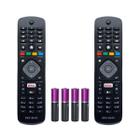 Kit 2 Controle Remoto Compatível Tv Philips Smart 43pfg510 - Skylink