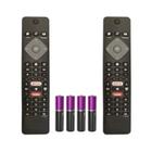 Kit 2 Controle Remoto Para Philips Smart TV 4K 50pug7625/78