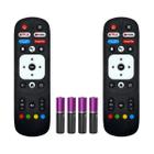 Kit 2 Controle Remoto Para Smart Tv Vizzion Android BR32D