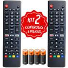 Kit 2 Controles Remoto Compatível Tv Smart LG Universal