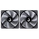 Kit 2 Cooler Fan Rise Mode 120mm 12v Preto - RM-BK-01-FB