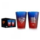 Kit 2 Copos Americanos Prime Superman 190ml Luva com Caixa - Allmix