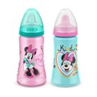 Kit 2 Copos Colors Bico De Silicone Disney Minnie Rosa Lillo