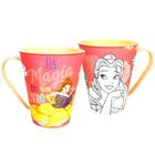 Kit 2 Copos Infantil da Princesa Bela Disney Caneca de 360ML