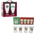 Kit 2 Copos Munich Tulipa Cerveja + 4Un Copo Dose Shot 60ml Pinga Cachaça Time Fluminense Oficial