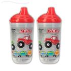 Kit 2 copos pisca-pisca térmico com bico rigido 300ml nuby antivazamento