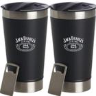 Kit 2 Copos térmicos Jack Daniel's INOX 650ml Preto