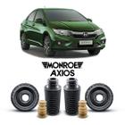 Kit 2 Coxim Batente Coifa Dianteiro Honda City 2015 Até 2021