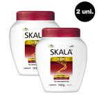 Kit 2 Creme De Tratamento Skala 12 Em 1 Restauração E Brilho 1kg