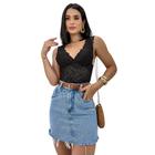 Kit 2 Cropped Blusa Blusinha Renda Bojo Feminino Atacado