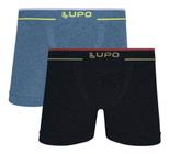 Kit 2 Cueca Boxer Lupo Sem Costura Plus Size Elastano Original 17800