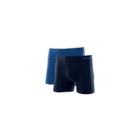 Kit 2 cueca boxer microfibra 711.02 mash - azul/azul