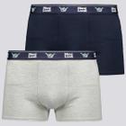 Kit 2 Cueca Hang Loose Boxer Cot Azul e Cinza