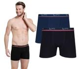 Kit 2 Cuecas Boxer Lupo Original 100% Algodão Box Masculina