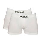 Kit 2 Cuecas Polo 781 Algodão Boxer Sem Costura - Branco