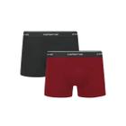 Kit 2 Cuecas Selene Boxer 95% algodao 11450 Preto/Bordo