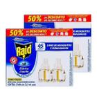 Kit 2 Cx Repelentes Com 4 Refis de 32,9ml Raid SC Johnson