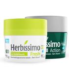 Kit 2 Desodorante Action e Fresh Herbíssimo 55G - Dana