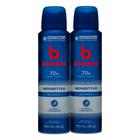 Kit 2 Desodorante Bozzano Sensitive Sem Perfume Aerosol Antitranspirante 48h 150ml