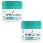 Kit 2 Desodorante Creme Neutro Herbíssimo 55G - Dana