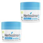 Kit 2 Desodorante Creme Sensitive Herbíssimo 55G - Dana