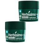 Kit 2 Desodorante Creme Tradicional Herbíssimo 55G - Dana