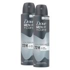 Kit 2 Desodorante Dove Men + Care Sem Perfume Aerosol Antitranspirante 72h 150ml