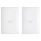 Kit 2 Dimmer Variador Luminosidade Velocidade Habitat Branco