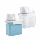 Kit 2 Dispenser Pote Medidor Hermético Porta Produtos Limpeza Organizador Lavanderia Alimentos 1,1L - Oikos