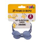 Kit 2 Elásticos Para Cabelo Sem Metal Laço Kids Marco Boni