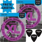 Kit 2 Encordoament Od'Addario Guitarra Exl120 + Palhetas