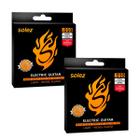 Kit 2 Encordoamento Guitarra Solez 010 SLG10 DLP