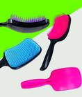 Kit 2 Escovas raquete para cabelo almofada flexível alta qualidade