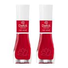 Kit 2 Esmalte Dailus Color Cor Red Velvet com 8ml