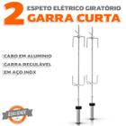 KIT Espeto Giratório Movido A Pilha + Tábua Churrasco Madeira Invertida  Teca - Espeto Flex - Espeto - Magazine Luiza