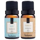 Kit 2 Essências Via Aroma Aromaterapia 10ml - Baby e Vanilla