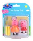 Kit 2 Figuras Da Peppa - Mamãe Pig E Peppa Pig