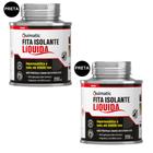 Kit 2 Fita Isolante Líq. Preta 200ml Todos os Usos Quimatic