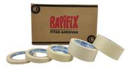 KIT 2 FITAS CREPE AUTOMOTIVA PREMIUM BRANCA F540A - 40MMx50M - RAPIFIX