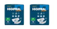 Kit 2 Fralda Adulto Higifral Confort P Com 10 Und - Eurofral