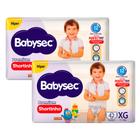 Kit 2 Fralda Shortinho Babysec Premium Tamanho XG com 42 Fraldas Descartáveis