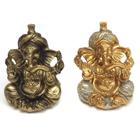 kit 2 Ganesha Hindu Deus Sorte Prosperidade Sabedoria Resina