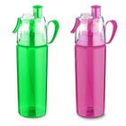 Kit 2 Garrafas Squeeze com Borrifador 550ml - Rosa e Verde