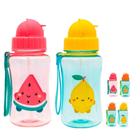 Kit 2 Garrafinha Infantil Frutti 400 Ml Buba Canudo Retrátil