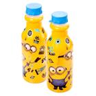 Kit 2 Garrafinhas Hidratação Adulto Infantil Minions 500ml Tampa Rosqueada