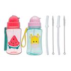 Kit 2 Garrafinhas Infantil 400 Ml Buba 2 Canudos Extra